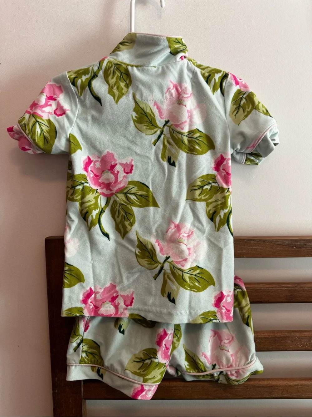 Pink Floral Short Pajama Set - 2T